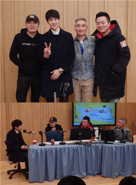 컬투쇼 출연한 '그날의 분위기' 유연석 조재윤. 사진=SBS라디오 두시탈출 컬투쇼 제공