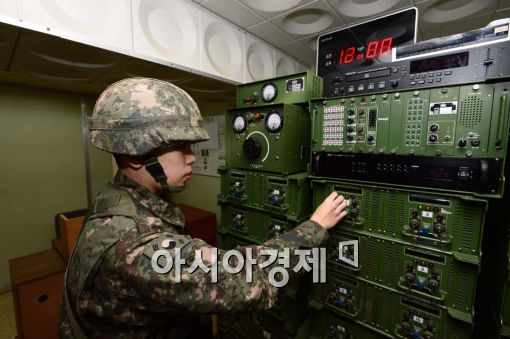 [포토]대북확성기 방송 재개 