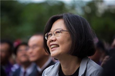 차이잉원(蔡英文) 대만 민주진보당 주석. 사진=블룸버그
