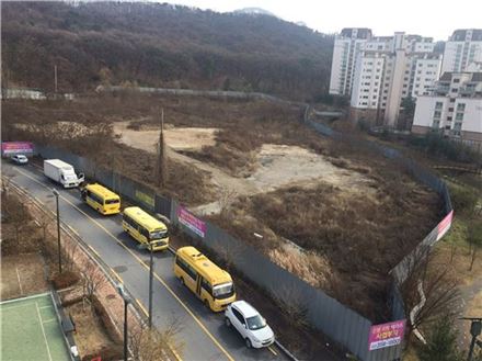 '은평 지웰 테라스'가 들어설 서울 은평뉴타운 1구역 15블록 공사현장(자료:신영)