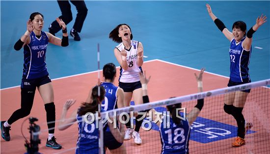 [포토]환호하는 IBK기업은행