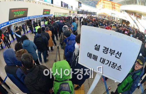 [포토]설 귀성표 예매 