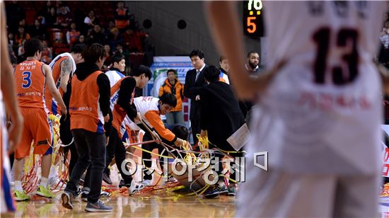 [포토]'경기가 끝나지도 않았는데…'