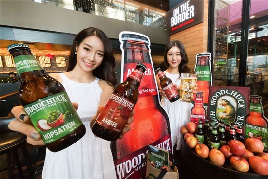 美 1위 크래프트 사이다 ‘우드척’ 국내 첫 선