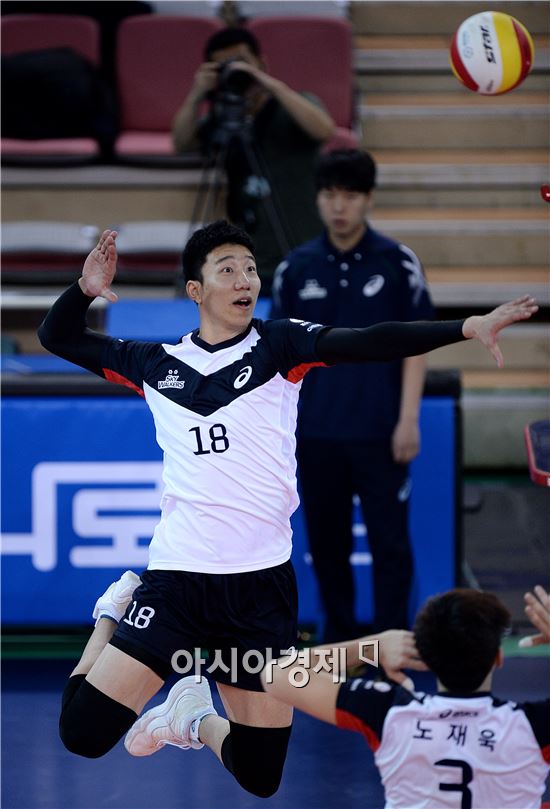 [포토]신영석, '군복무 마치고 비상한다'