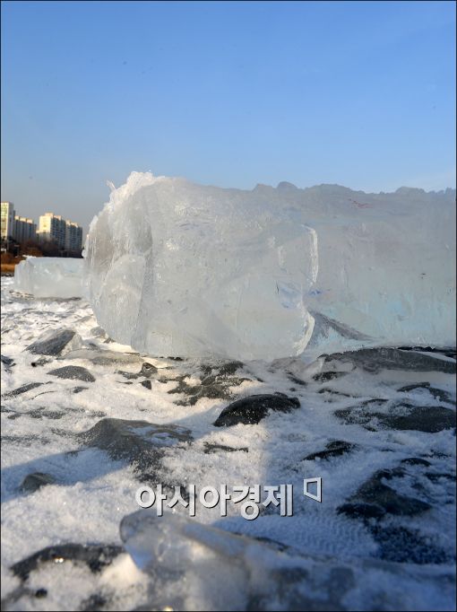 [포토]한강 얼음의 두께