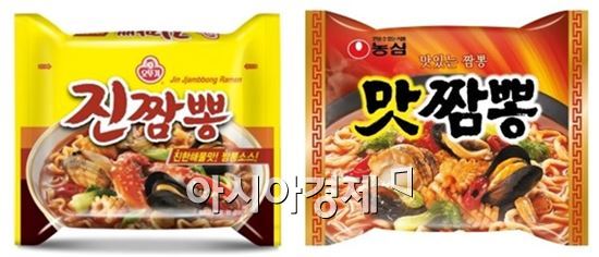 짬뽕라면 2차대전, '해외진출' 농심·'안방사수' 오뚜기