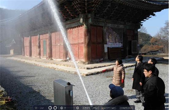 나선화 문화재청장, '논산 쌍계사' 안전점검 살펴