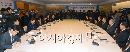 [포토]'경제장관-경제단체장' 간담회