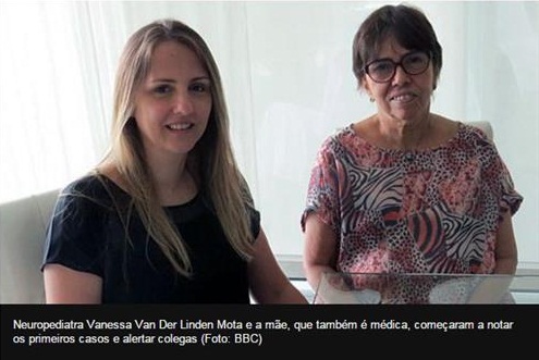 지카 바이러스와 신생아 소두증의 관련성을 처음 보고한 모녀 의사. 사진=BBC 브라질 캡처