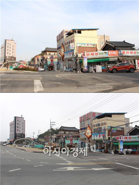 나주 영산포 홍어의 거리 “전선 지중화로 새단장”