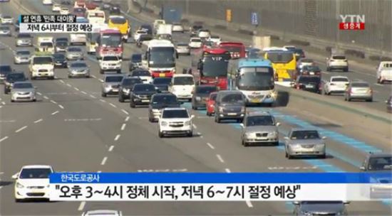 고속도로 교통상황 / 사진=YTN 고속도로 교통상황 뉴스캡처