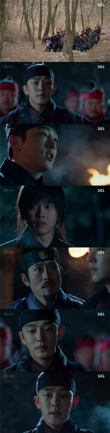 두문불출의 유래가 된 두문동을 찾은 이방원(유아인 분). 사진=SBS '육룡이 나르샤' 방송캡처