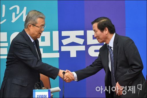 [포토]더민주 찾은 정기섭 개성공단 기업협회장