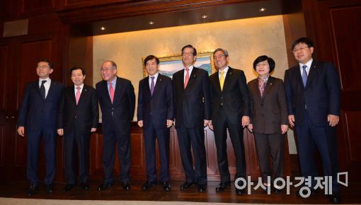 [포토]시중은행장들 만난 이주열 총재 