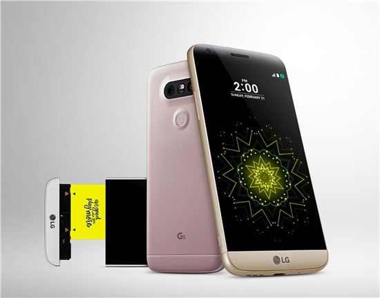 [MWC2016]"이것이 LG G5" 폰, 디카·MP3로 변신한다