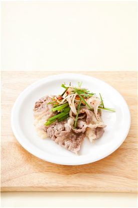 「오늘의 레시피」차돌박이구이와 부추양파겉절이