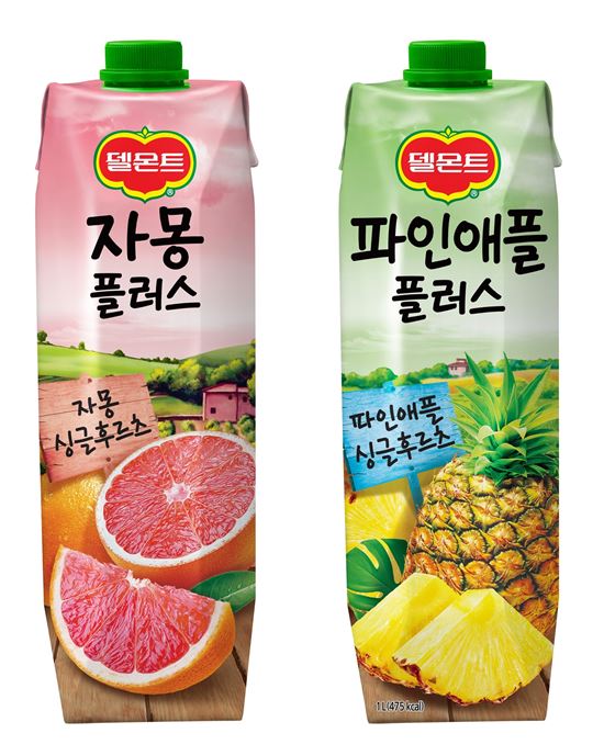 롯데칠성, 팩에 담아 신선함 더한 가족건강 주스 2종 출시