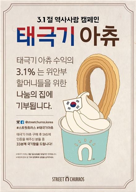 스트릿츄러스, 삼일절 기념 '태극기아츄' 판매