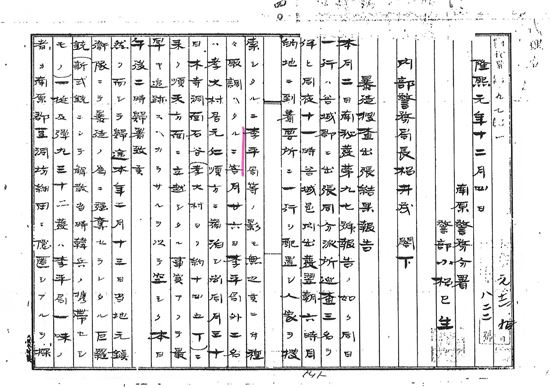 이평국 의병장이 곡성군 목사동면 효대마을에서 활동하고 있다는 당시 일본경찰의 보고서(1907년) 