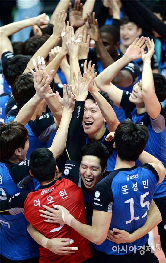 [포토]현대캐피탈, '7년 만의 정규리그 우승'