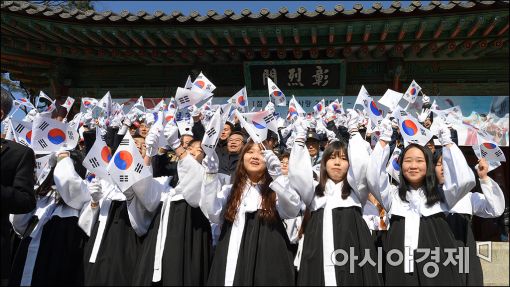 [포토]'3.1절 만세운동 재현'