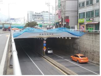 상봉지하차도 경관 개선 후 모습 
