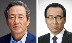 정몽준 아산재단 이사장과 정몽혁 현대종합상사 회장