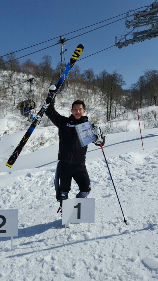 알파인 스키 경성현, 극동컵 사상 개인 첫 대회전 종목 우승