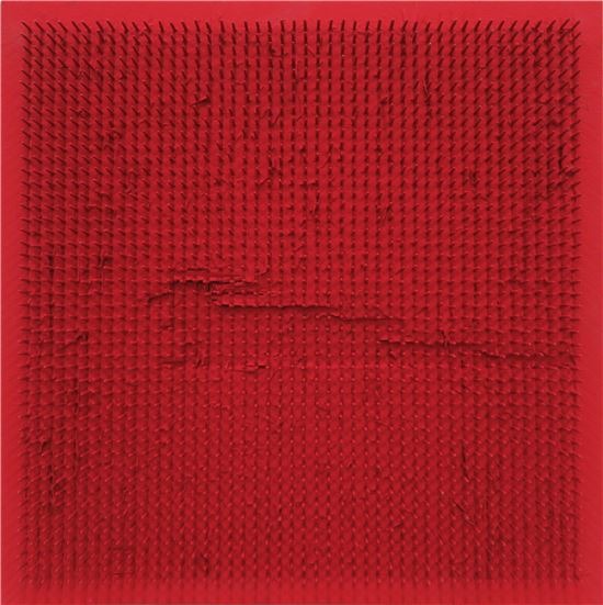 'Tableau-clous' 1971년,  50 x 50 cm(리안갤러리 서울 제공)