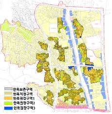 서촌내 한옥보전구역 높이관리(자료:서울시)
