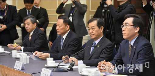 [포토]경직된 안보긴급당정