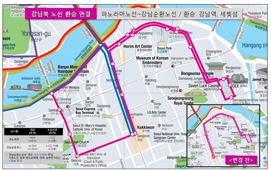 서울시티투어버스 노선 신설·환승으로 강남·북 잇는다