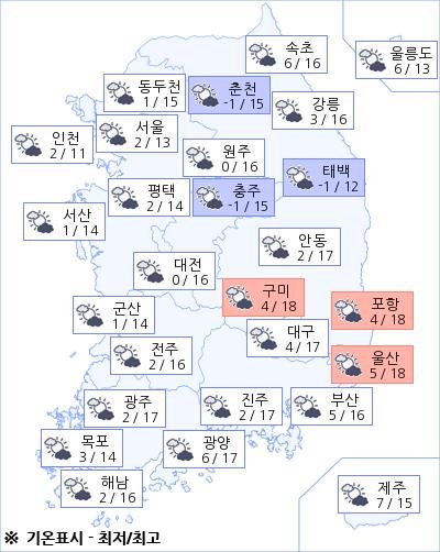 아경 오늘의 날씨 (오후)