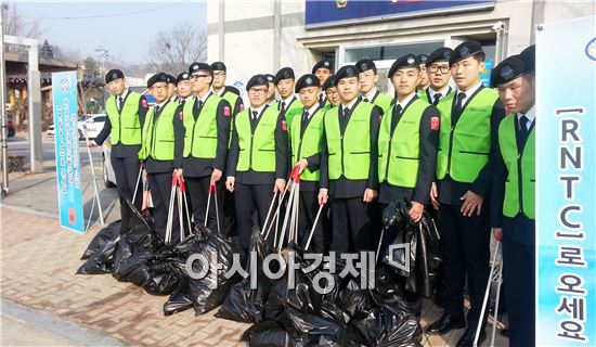 전남과학대 부사관학군단, 후보생 봉사활동 생활화 앞장