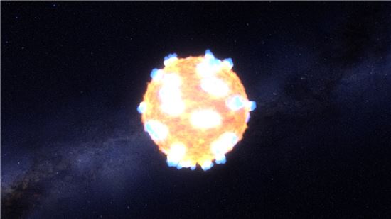 [스페이스]초신성 폭발…초기 섬광 포착하다