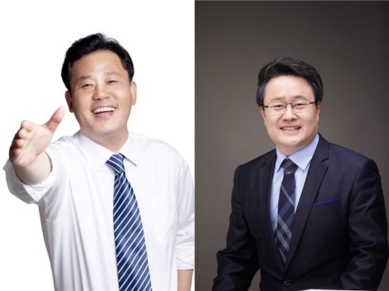 송갑석 더불어민주당 후보(왼쪽) 송기석 국민의당 후보(오른쪽) (사진 : 아시아경제DB)