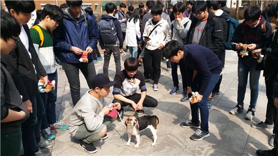 "세계 최초 빨강 형광 강아지 ‘루피’ 만나러 오세요"