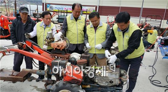 전남농협, 찾아가는 농기계 순회수리