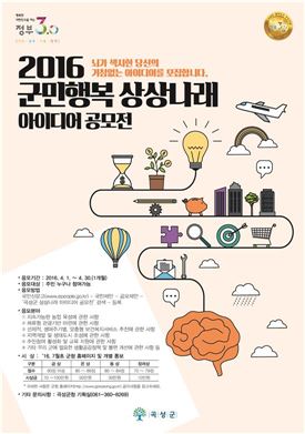 곡성군, 정부3.0 군민행복 상상나래 아이디어 공모전 개최