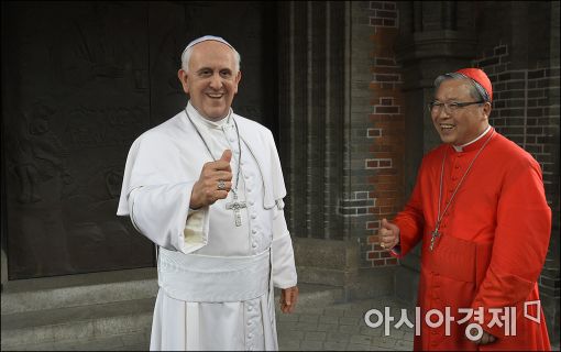 [포토]'프란치스코 교황님이 다시 서울에?'