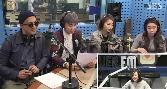 왼쪽부터 구준엽, 맥시마이트, 제아, 황인선. 사진=SBS 파워FM ‘최화정의 파워타임’  캡처