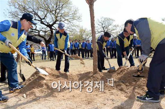 한수원, 나무심기 봉사활동