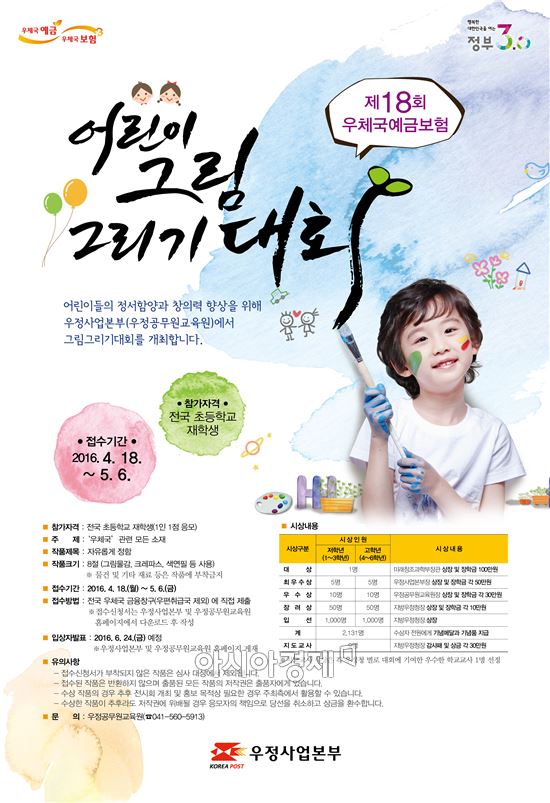 제18회 우체국예금보험 어린이 그림그리기 대회 개최