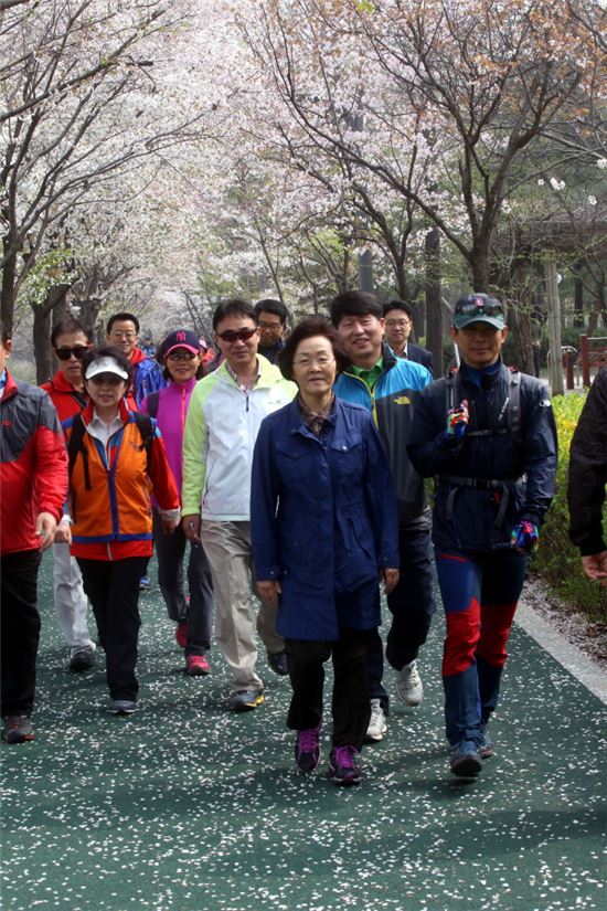 [포토] 양재천 벚꽃길 걷기축제