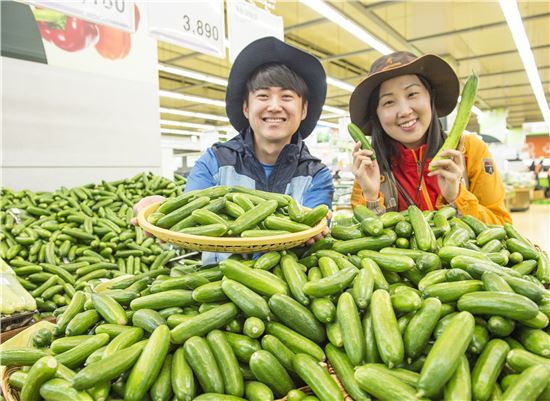 농협유통 "올해 첫 출하된 미니오이 맛보세요"