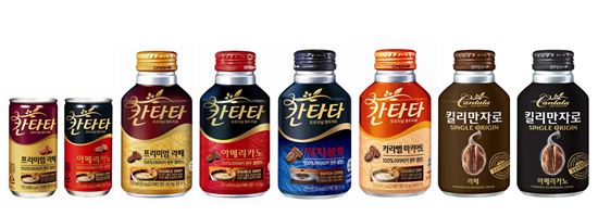 롯데칠성음료 '칸타타', 작년 매출 1520억원…원두 캔커피 1위