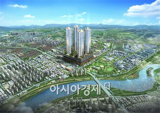광주 최초 기업형 임대아파트 '뉴스테이 1호' 첫 삽
