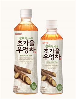 롯데칠성 '초가을 우엉차', 차음료 시장서 '돌풍'