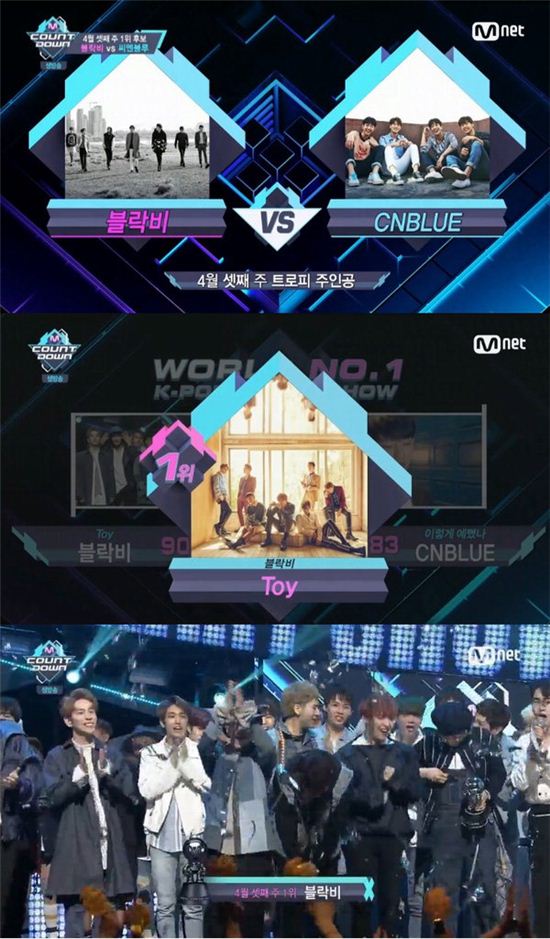 블락비 1위 사진=Mnet 캡처 